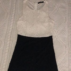 Black/white dress